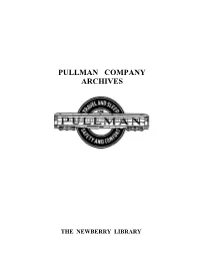 Pullman Company Archives