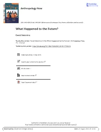 What Happened to the Future?