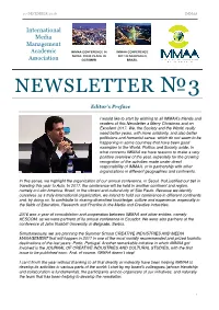 03 IMMAA Newsletter