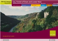 105. Forest of Dean and Lower Wye Area Profile: Supporting Documents