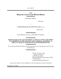 Amicus Brief to Articulate to the Court the Importance, to Lawmakers And