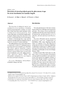Detection of Stored Products Pests by Pheromone Traps in Seven Warehouses in Luanda/Angola