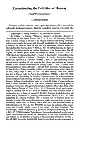 Reconstructing the Definition of Hearsay