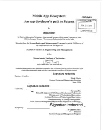 Signature Redacted. K Hale Director System Design and Management Program This Thesis Is Dedicated to My Parents