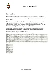 String Technique