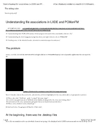 Understanding File Associations in LXDE and Pcmanfm