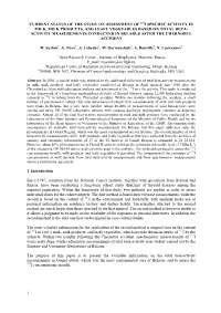 1 Current Status of the Study on Assessment of 131I Specific Activity in Milk, Milk Products, and Leafy Vegetables Based on Tota