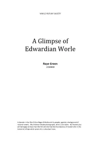 A Glimpse of Edwardian Worle