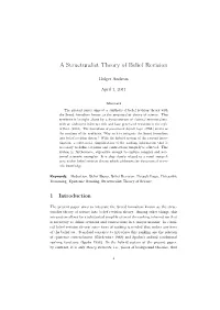A Structuralist Theory of Belief Revision