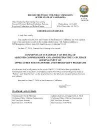 Comments of Clearesult on Ruling of Assigned Commissioner and Administrative Law Judge Seeking Input on Approaches for Statewide and Third-Party Programs
