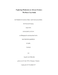 Exploring Modernity in African Orature: the Bena Case Study