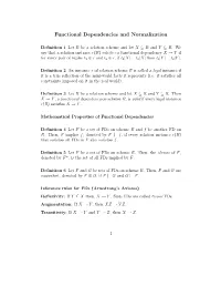 Functional Dependencies and Normalization