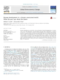 Human Development in a Climate-Constrained World