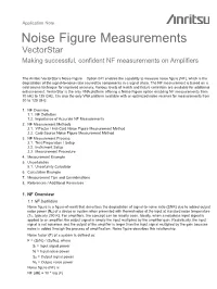 Noise Figure Measurements Application Note