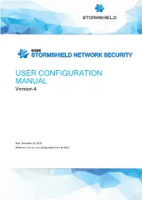Stormshield Network Firewall for Your Network