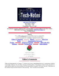 Tech-Note – 136 First Edition: May 18, 1997
