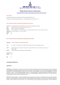 Weekly Weather Report for Maharashtra