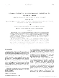 A Buoyancy–Vorticity Wave Interaction Approach to Stratified Shear Flow