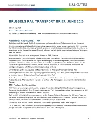 Brussels Rail Transport Brief: June 2020