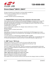 Em35x Errata