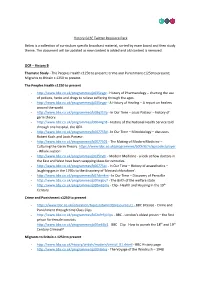 History GCSE Twitter Resource Pack Below Is a Collection of Curriculum
