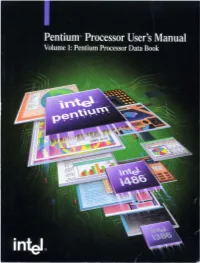 Intel Pentium Processor Users Manual Volume 1 1993