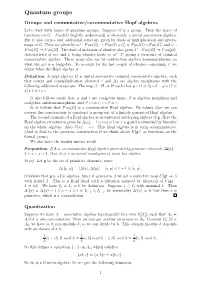 Quantum Groups