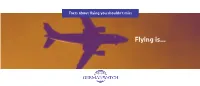 Broschure "Flying Is ..." [PDF, 596