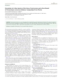 Description of a New Species of the Genus Psectrosciara and a New Record of Parascatopse Sonorensis (Diptera: Scatopsidae) from Florida Heron Huerta1 and Lawrence J