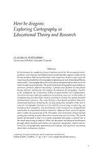 Exploring Cartography in Educational Theory and Research