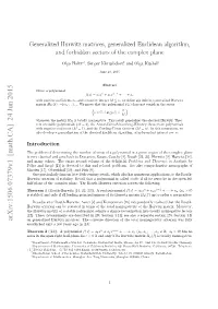 Generalized Hurwitz Matrices, Generalized Euclidean Algorithm