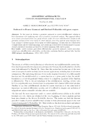 GEOMETRIC APPROACH to CONVEX SUBDIFFERENTIAL CALCULUS October 10, 2018