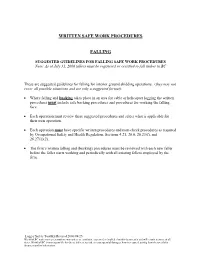 Logger's Safety Kit: Safe Work Procedures
