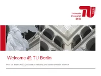 1-Welcome-Martin Kada-TU Berlin