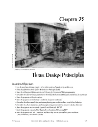 Chapter 23 Three Design Principles