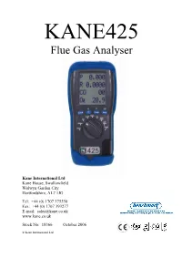 Flue Gas Analyser