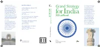 Grant Strategy for India 2020 and Beyond
