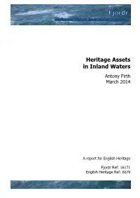 Heritage Assets in Inland Waters