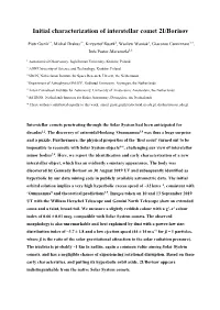 Initial Characterization of Interstellar Comet 2I/Borisov