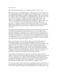 May 22, 2007. the Sentencing of Former FRAPH P