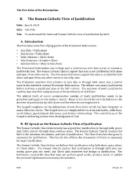 The Five Solas of the Reformation