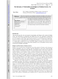 The Interplay of Nationalism and Religion in Pashtun Society: an Analysis
