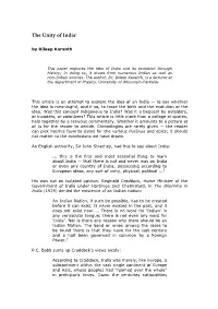 The Unity of India1 by Dileep Karanth
