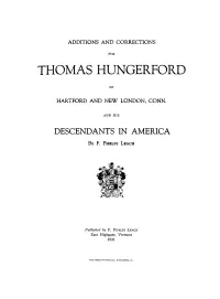 Thomas Hungerford