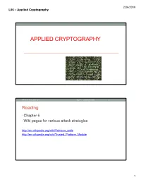 Applied Cryptography