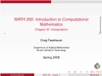 Interpolation