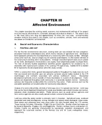 CHAPTER III Affected Environment