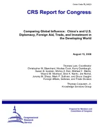 Comparing Global Influence: China's and U.S. Diplomacy, Foreign Aid, Trade, and Investment in the Developing World
