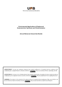 Environmental Applications of Engineered Nanomaterials: Synthesis and Characterization