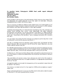 In Another Twist, Putrajaya's 1MDB Final Audit Report Delayed